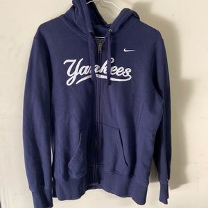 Nike New York Yankees zippered hoodie. EUC